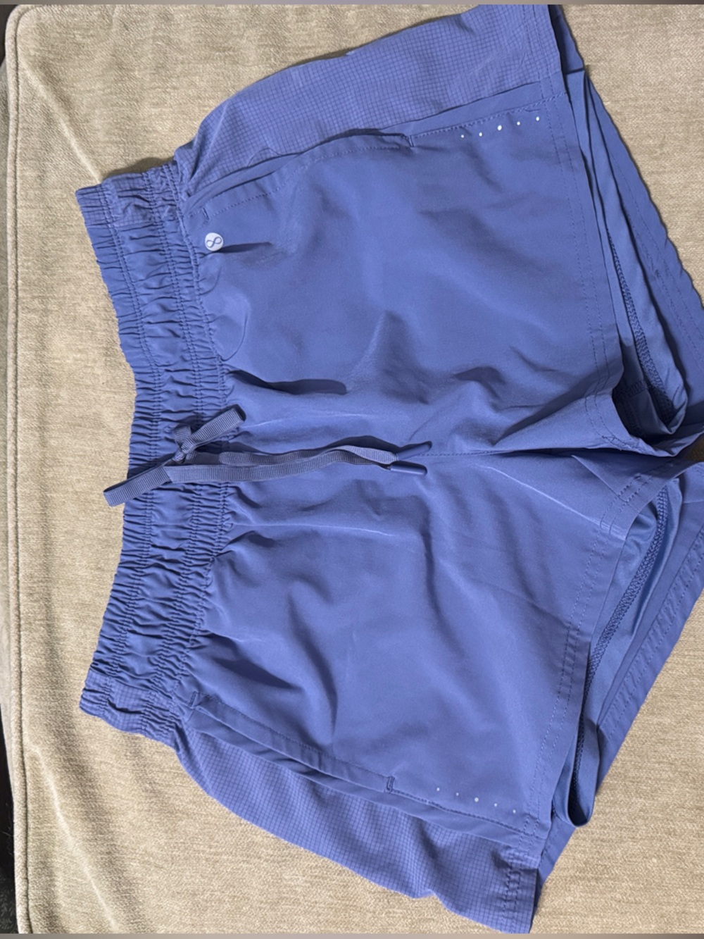 Women’s Athletic Drawstring Shorts in Periwinkle Blue